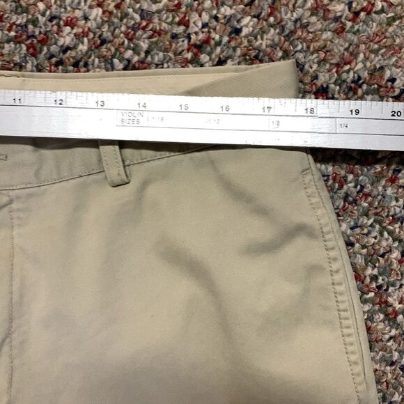 J. Crew Tan Flat Front Cuffed Straight Leg Chino Pants Size 35 X 31 - Picture 9 of 11